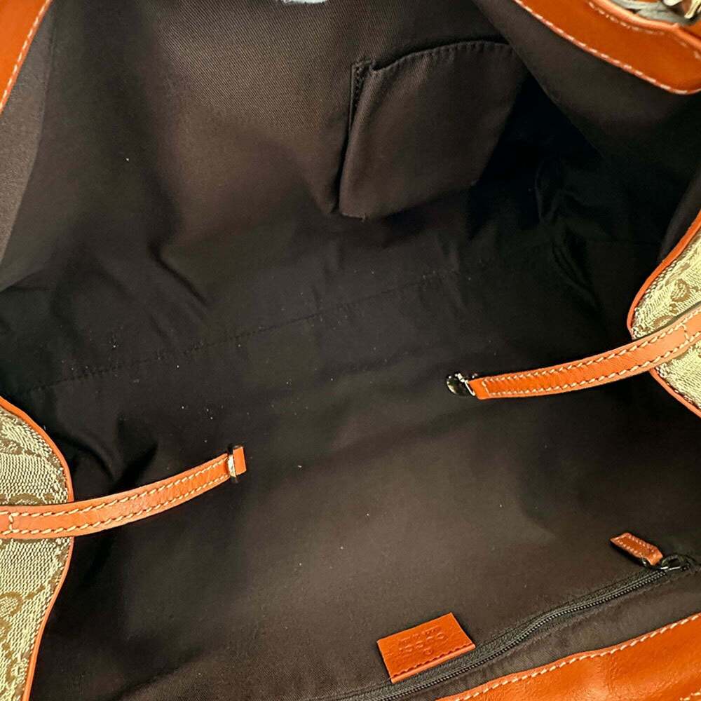 GUCCI Cream Canvas Shoulder Bag - Picture 9 of 10